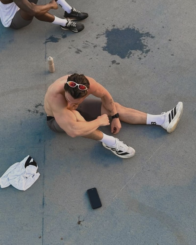 Cooling down after a session